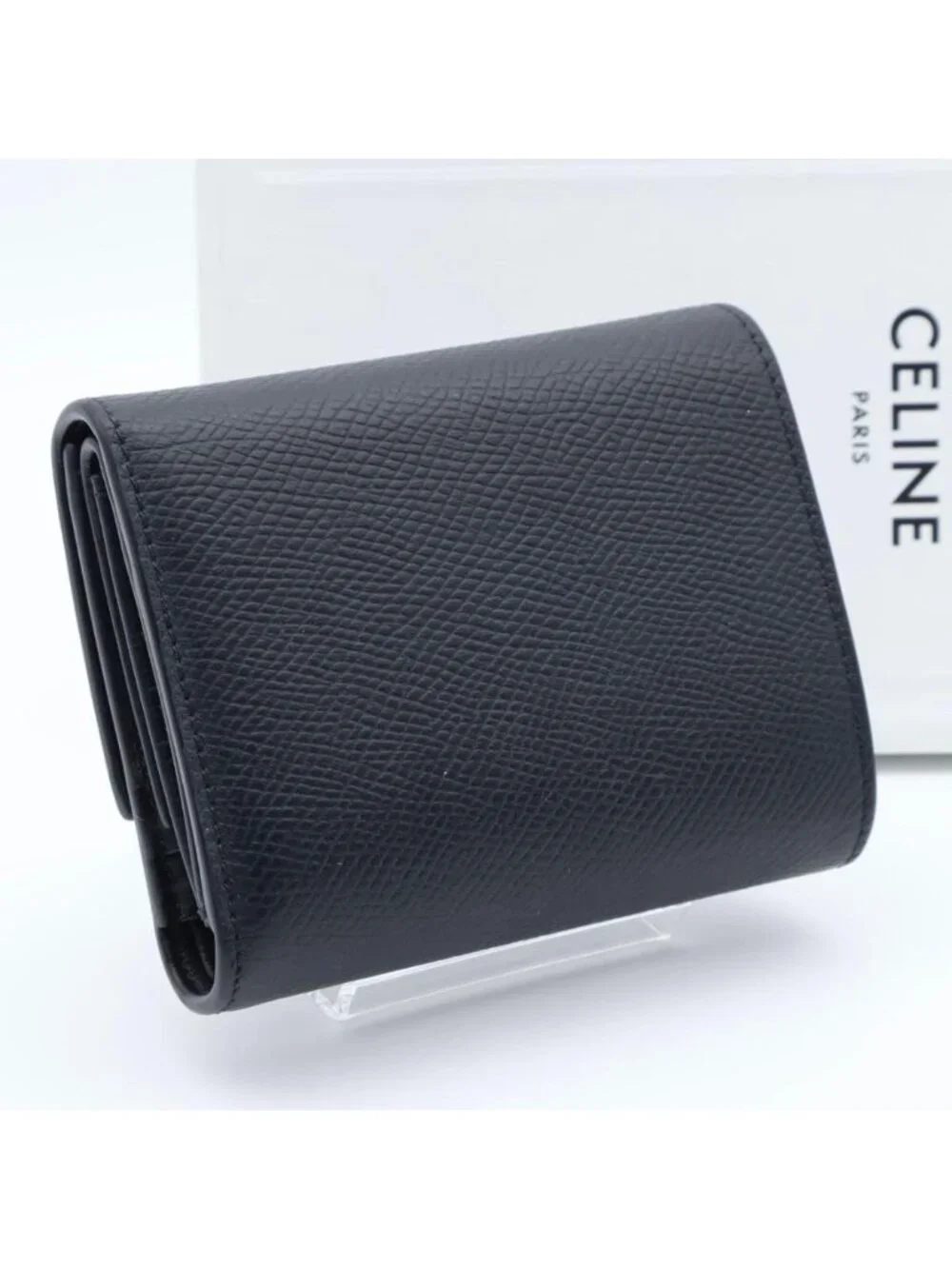 Celine Trifold Wallet Black